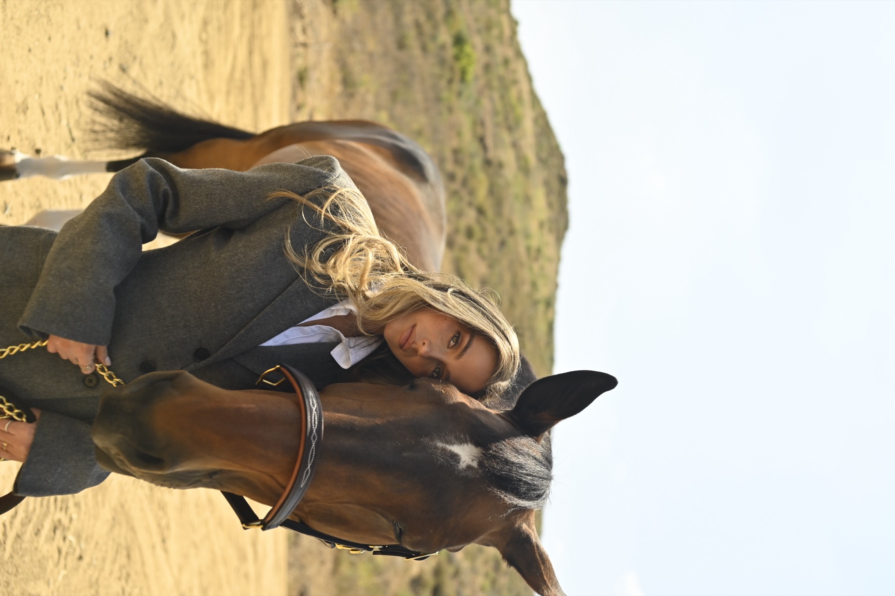 Editorial equestrian campaign photographed by GOOSEBUMPS